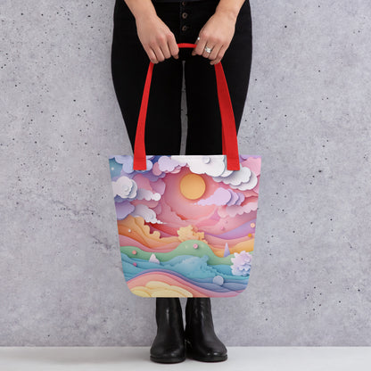 Paper Sunrise - Tote Bag   Paper Sunrise - Tote Bag Wishstoria