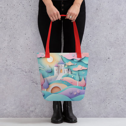 Pastel Castle - Tote Bag   Pastel Castle - Tote Bag Wishstoria