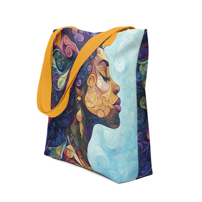 Vibrant Colors Woman - Tote bag   Vibrant Colors Woman - Tote bag Wishstoria