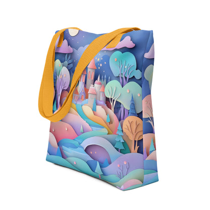 Paper Village - Tote Bag   Paper Village - Tote Bag Wishstoria