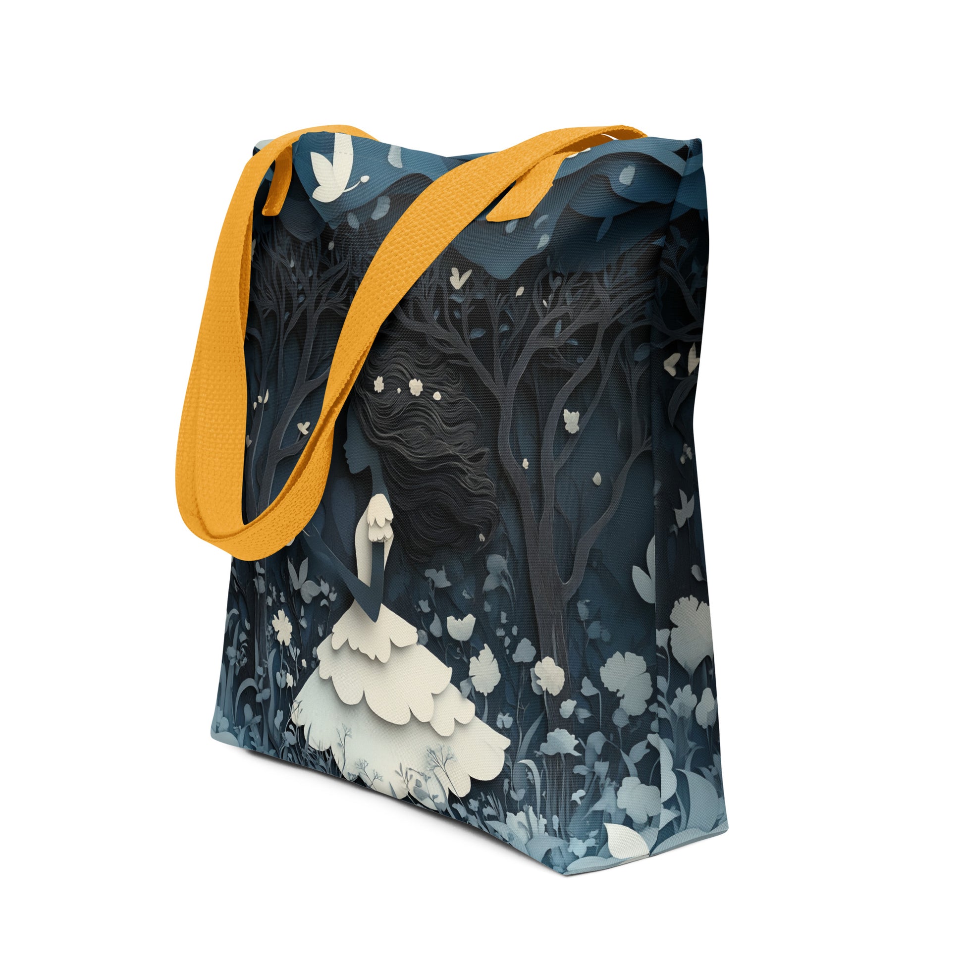 Blue and White Forest - Tote bag   Blue and White Forest - Tote bag Wishstoria