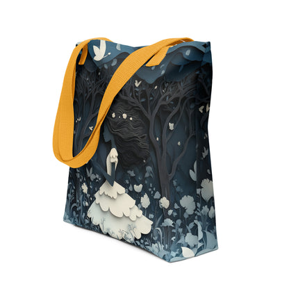 Blue and White Forest - Tote bag   Blue and White Forest - Tote bag Wishstoria