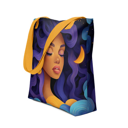 Violet Celestial Goddess - Tote Bag   Violet Celestial Goddess - Tote Bag Wishstoria
