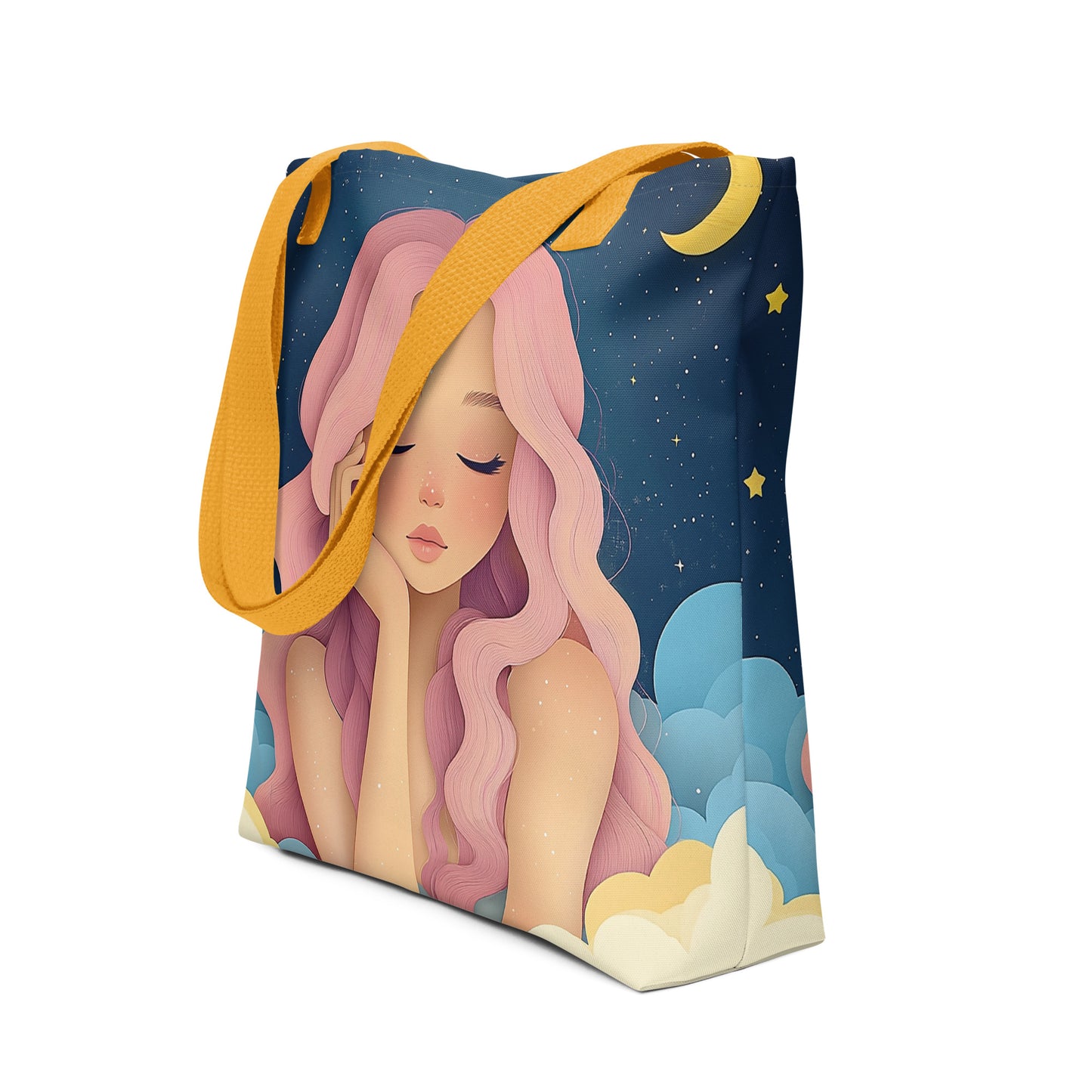 Tote Bag - Celestial Goddess (light pink)   Tote Bag - Celestial Goddess (light pink) Wishstoria