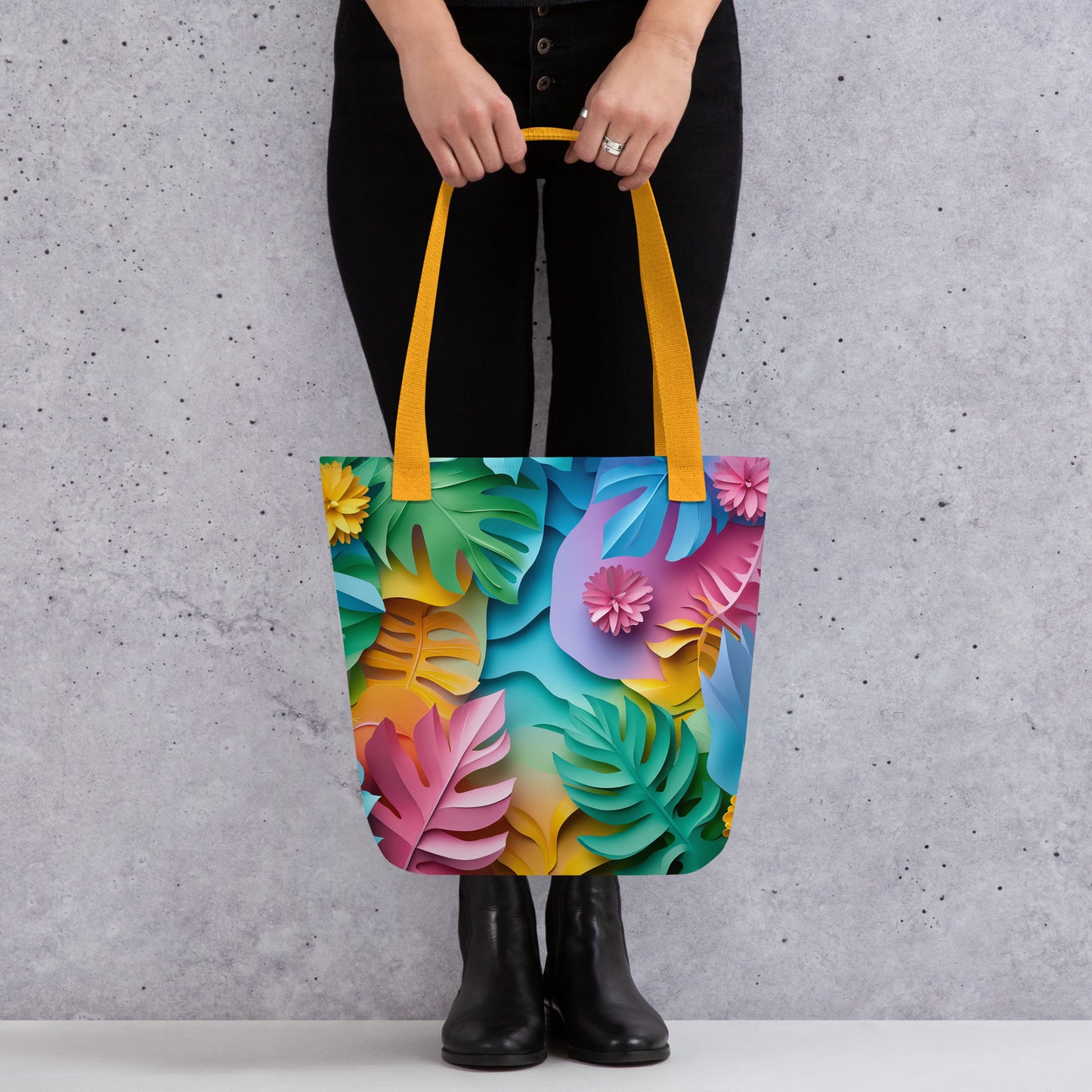Papercut Paradise - Tote bag   Papercut Paradise - Tote bag Wishstoria