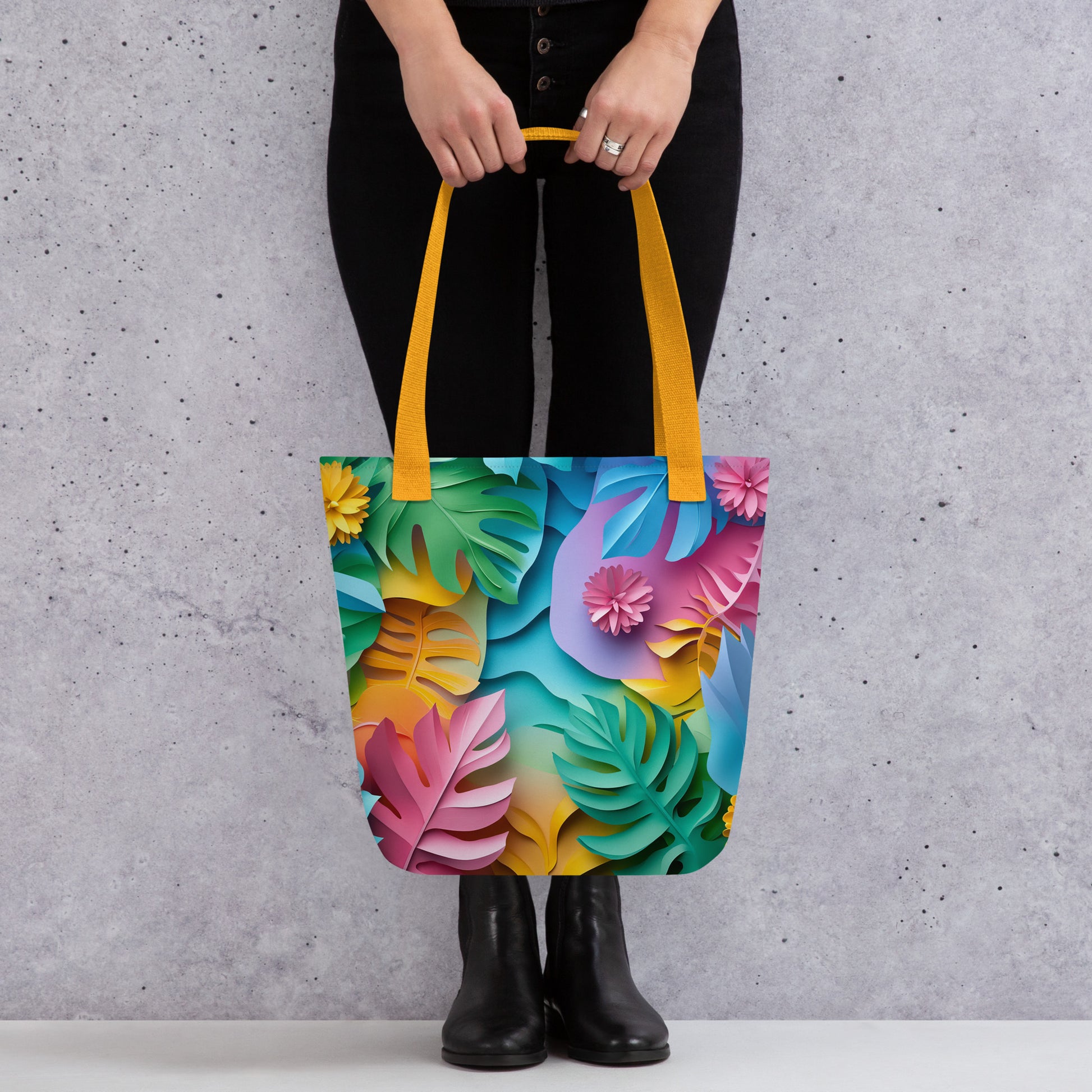 Papercut Paradise - Tote bag   Papercut Paradise - Tote bag Wishstoria