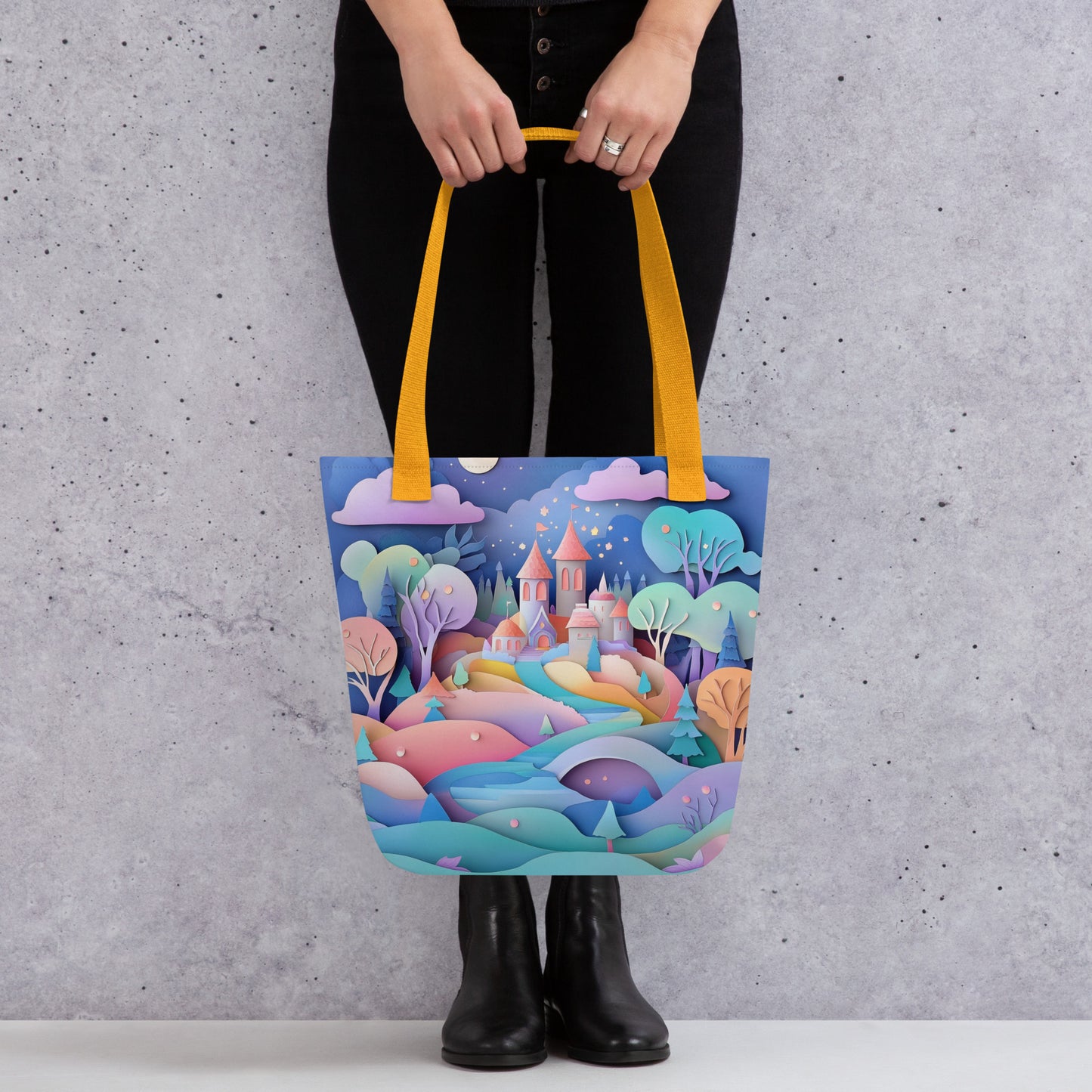 Paper Village - Tote Bag   Paper Village - Tote Bag Wishstoria