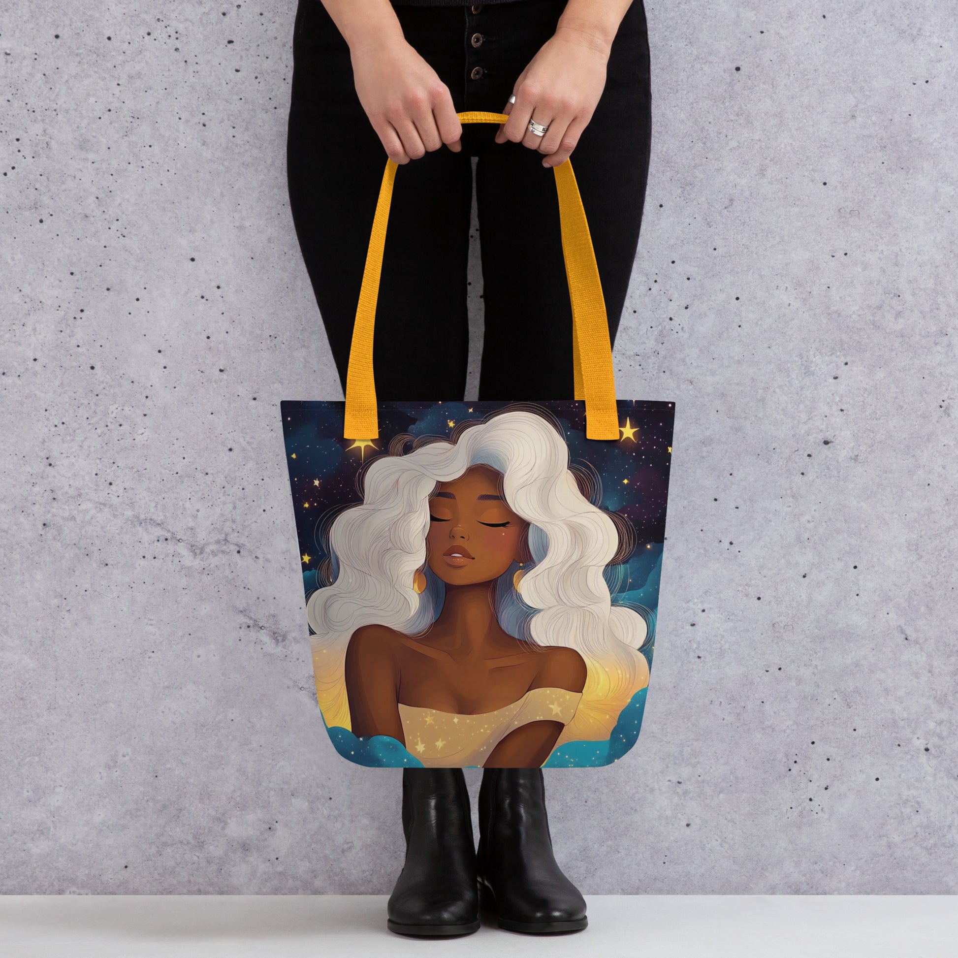 White Celestial Goddess - Tote Bag   White Celestial Goddess - Tote Bag Wishstoria