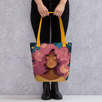 Pink Celestial Goddess - Tote Bag   Pink Celestial Goddess - Tote Bag Wishstoria