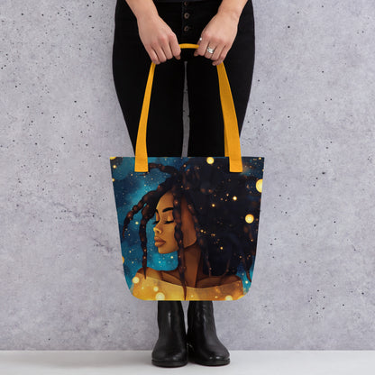 Mahogany Celestial Goddess - Tote Bag   Mahogany Celestial Goddess - Tote Bag Wishstoria