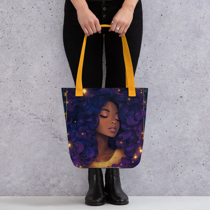 Purple Celestial Goddess - Tote Bag   Purple Celestial Goddess - Tote Bag Wishstoria