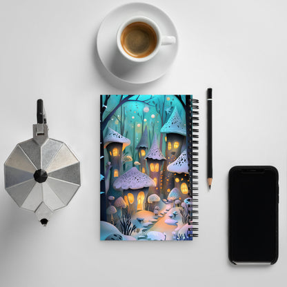 Spiral notebook - Fairy Village - Wishstoria Stationery