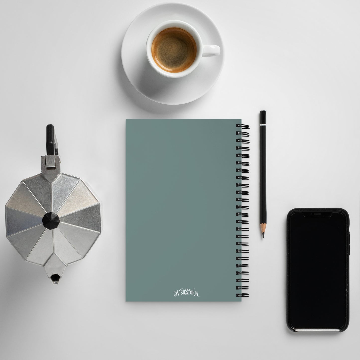 Glowing landscape spiral notebook - Wishstoria Stationery