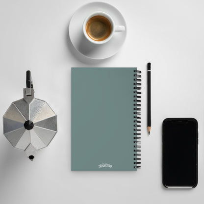 Glowing landscape spiral notebook - Wishstoria Stationery