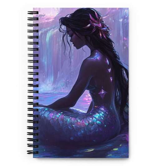 Spiral notebook - Enchanting Mermaid Wishstoria Stationery Store