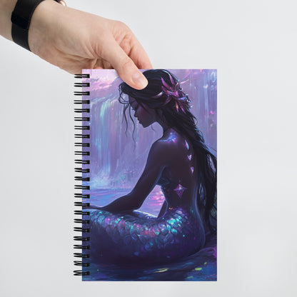 Spiral notebook - Enchanting Mermaid Wishstoria Stationery Store