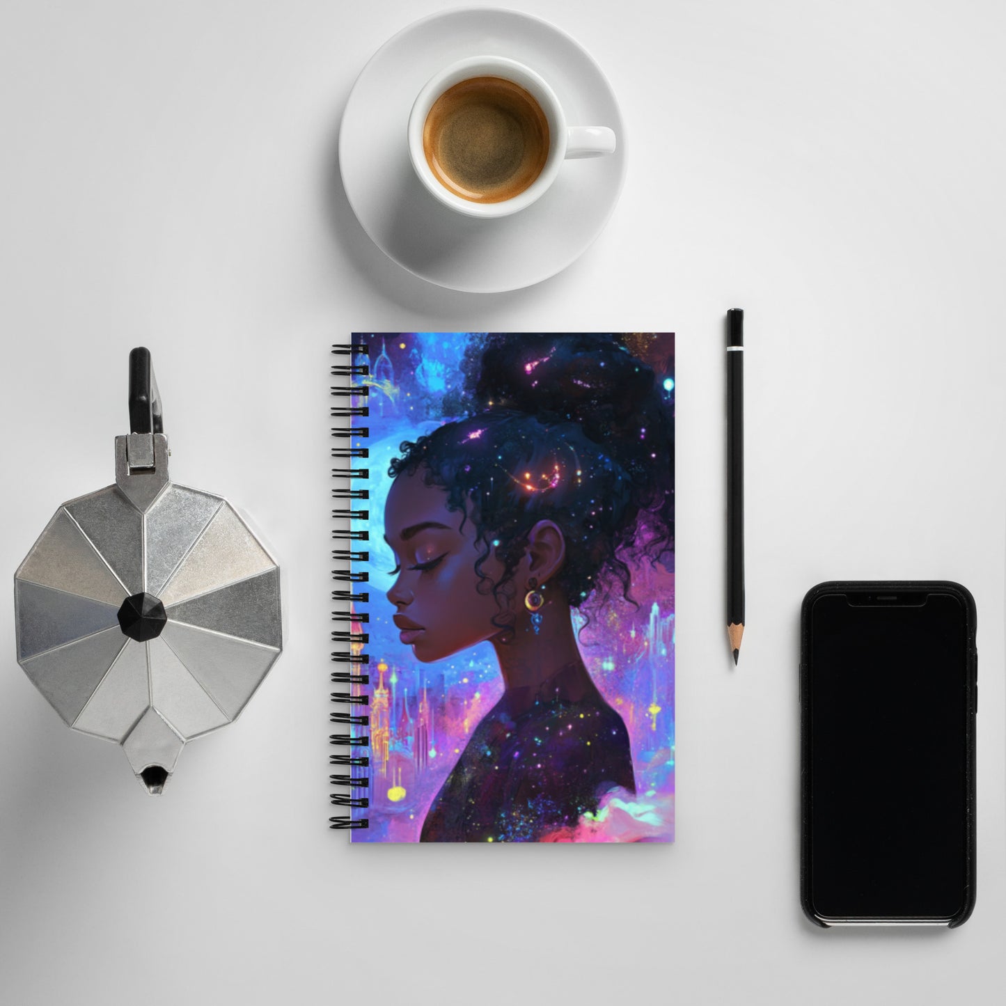 Spiral notebook - Illuminated Princess Wishstoria Stationery Store