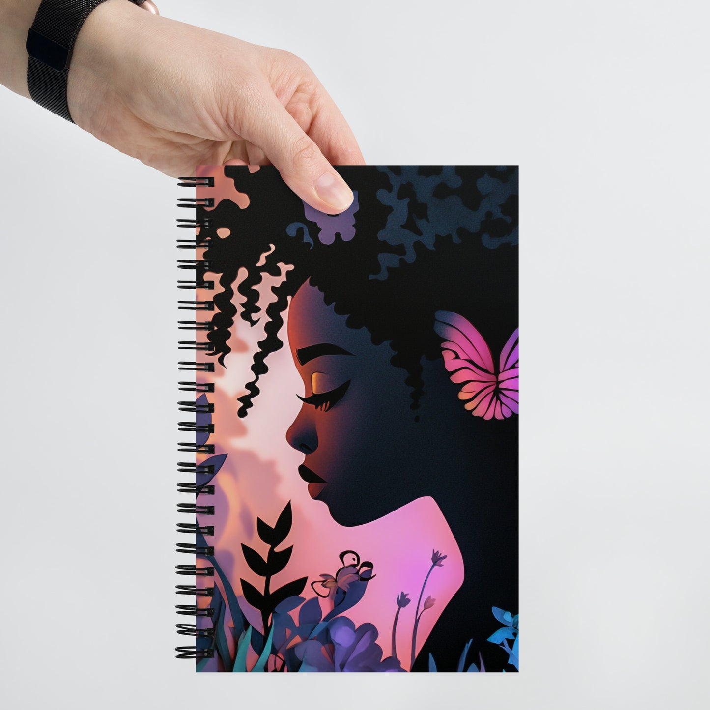 Spiral notebook - Flutter Garden Wishstoria Stationery Store