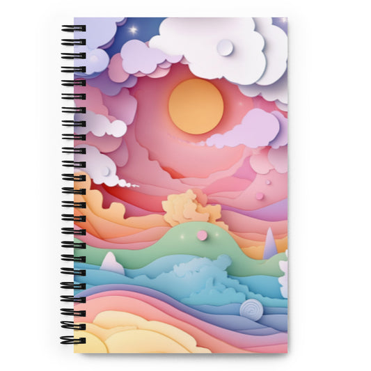 Spiral notebook - Paper Sunrise Wishstoria Stationery Store