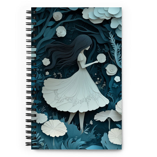 Spiral notebook - Blue Forest Wishstoria Stationery Store