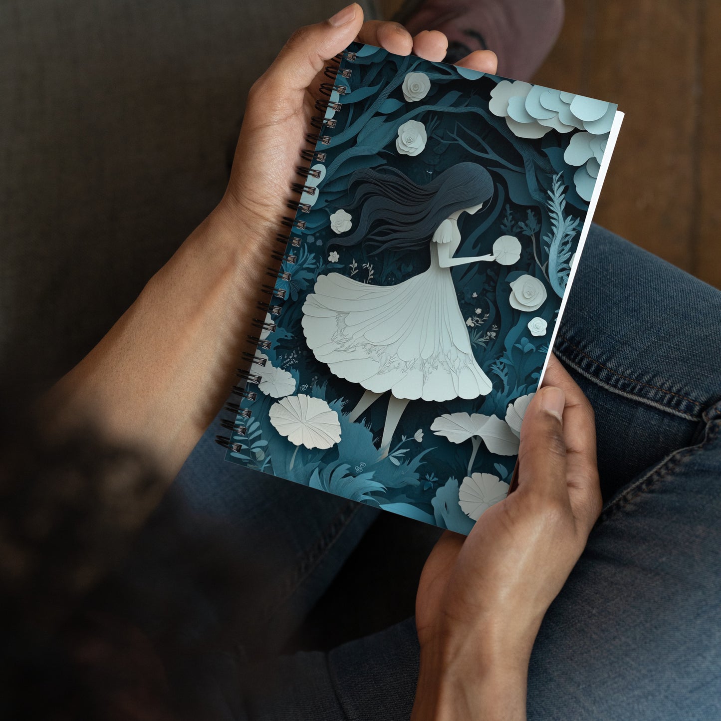 Spiral notebook - Blue Forest Wishstoria Stationery Store