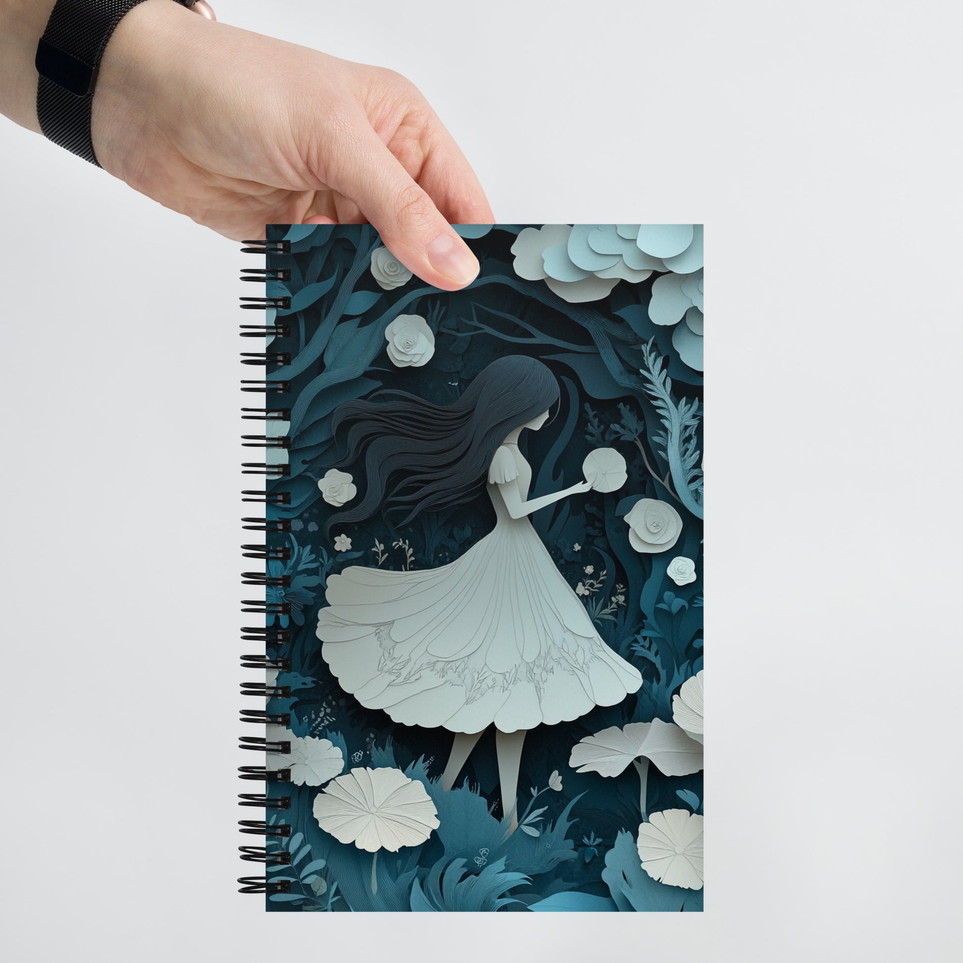 Spiral notebook - Blue Forest Wishstoria Stationery Store