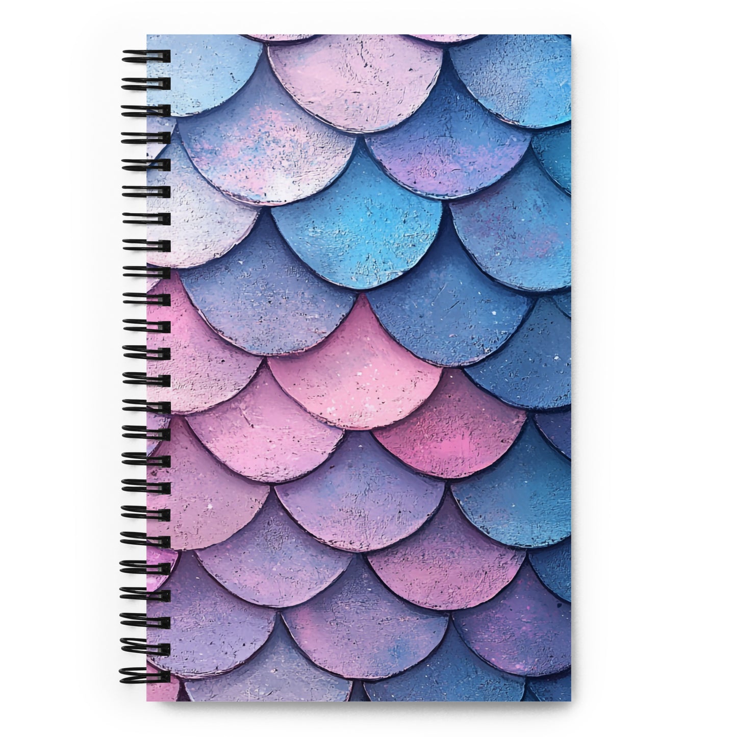 Spiral notebook - Pastel Mermaid's tail - Wishstoria Stationery
