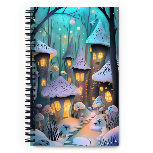 Spiral notebook - Fairy Village - Wishstoria Stationery