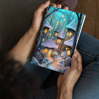 Spiral notebook - Fairy Village - Wishstoria Stationery