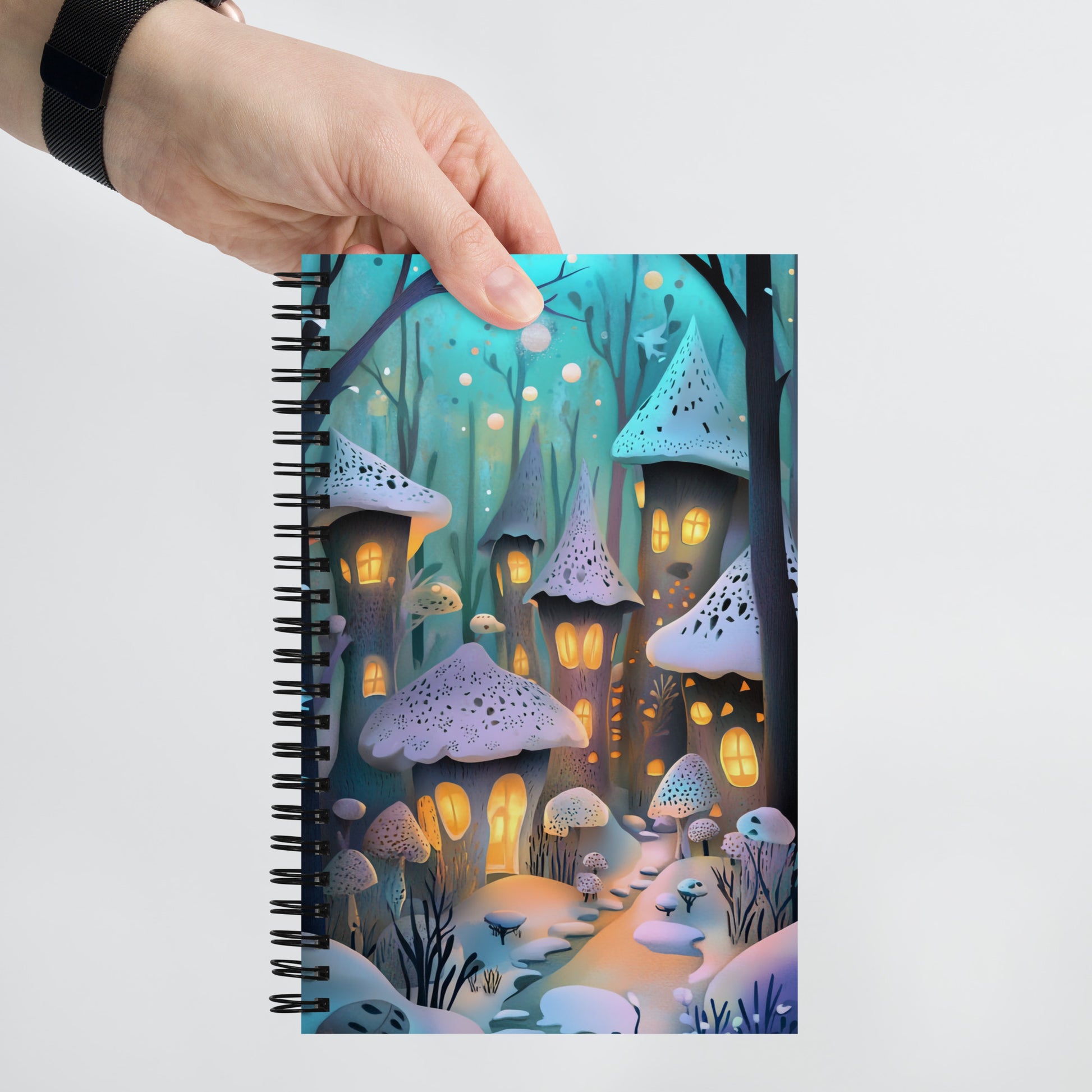 Spiral notebook - Fairy Village - Wishstoria Stationery