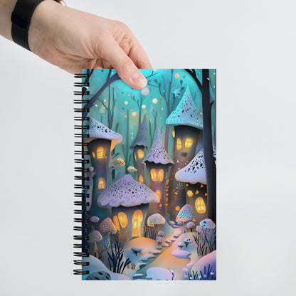 Spiral notebook - Fairy Village - Wishstoria Stationery